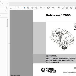 Nilfisk Advance Retriever 2060 Instructions For Use Manual 56041432 - PDF