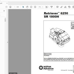 Nilfisk Advance Retriever 6250 SR 1800H Brugsanvisning - PDF DOWNLOAD