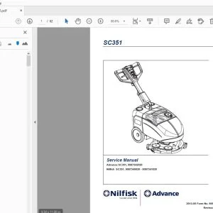 Nilfisk Advance SC351 Service Manual 9099876000 - PDF DOWNLOAD