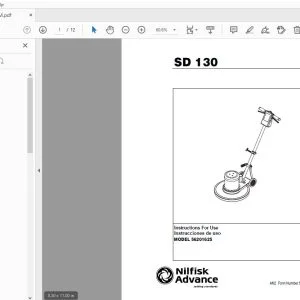 Nilfisk Advance SD130 Instructions For Use Manual 56041529 - PDF DOWNLOAD