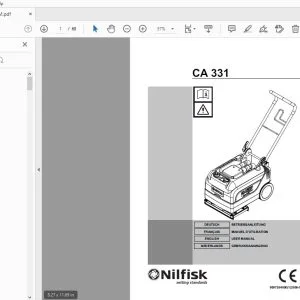 Nilfisk CA331 USER MANUAL 9097264000 - PDF DOWNLOAD