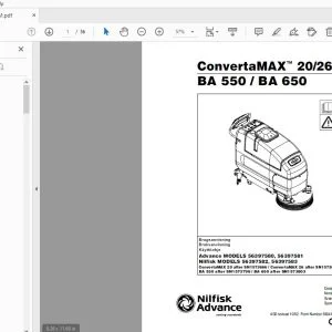 Nilfisk ConvertaMAX 20/26 BA 550 / BA 650 Käyttöohje 56041526 - PDF DOWNLOAD