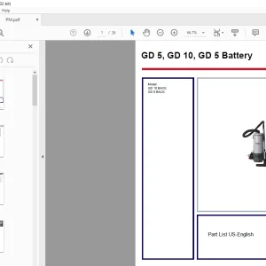 Nilfisk GD 10 BACK GD 5 BACK Parts List Manual - PDF DOWNLOAD
