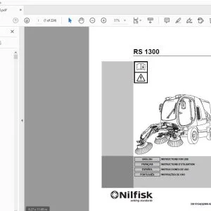 Nilfisk RS 1300 Instructions For Use Manual 33015124 - PDF DOWNLOAD