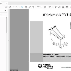 Nilfisk Whirlamatic VS 20 Operator Manual 56041269 - PDF DOWNLOAD
