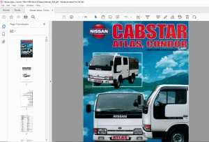 Nissan Truck Cabstar Atlas 150 Condor 1984-1196 Service Repair Manual - PDF DOWNLOAD