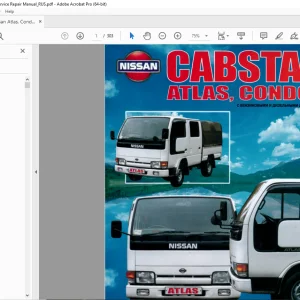 Nissan Truck Cabstar Atlas 150 Condor 1984-1196 Service Repair Manual - PDF DOWNLOAD