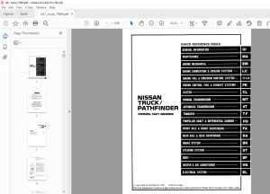 Nissan Truck D21 Series 1989 Pathfinder Service Manual - PDF DOWNLOAD