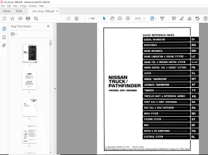 Nissan Truck D21 Series Pathfinder Service Manual - PDF DOWNLOAD