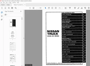 Nissan Truck D21 Series Service Manual - PDF DOWNLOAD