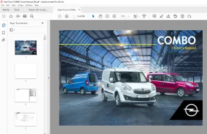 Opel Truck Combo Owners Manual - PDF DOWNLOAD