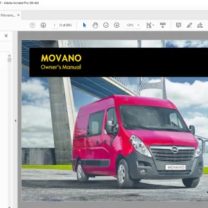 Opel Truck Movano Owners Manual - PDF DOWNLOAD