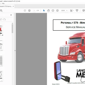 PETERBILT Truck 579 - MIRRORS  Service Manual  - PDF DOWNLOAD