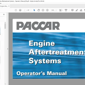 Paccar Engine Aftertreatment Systems Operators Manual - PDF DOWNLOAD