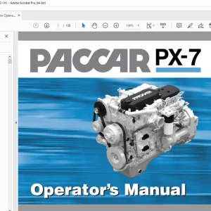 Paccar PX-7 Engine Operators Manual - PDF DOWNLOAD