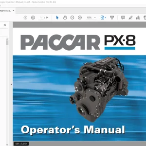 Paccar PX-8 Engine Operators Manual - PDF DOWNLOAD