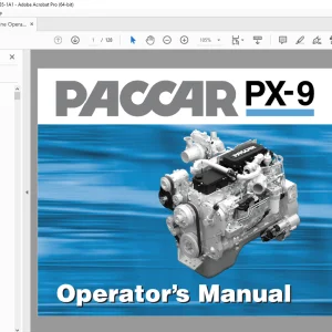 Paccar PX-9 Engine Operators Manual - PDF DOWNLOAD