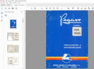 Pegaso Vehiculos 1136 1136L Manual - PDF DOWNLOAD