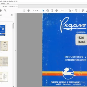 Pegaso Vehiculos 1136 1136L Manual - PDF DOWNLOAD