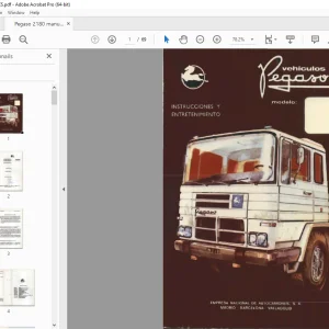 Pegaso camión- tractor 2180/61 Manual - PDF DOWNLOAD