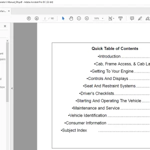 Peterbilt Truck 320 Operator's Manual - PDF DOWNLOAD
