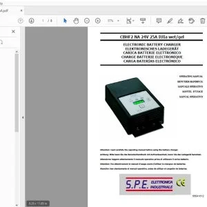 S.P.E. CBHF2 NA 24V 25A IUIa wet/gel ELECTRONIC BATTERY CHARGER OPERATING MANUAL - PDF DOWNLOAD