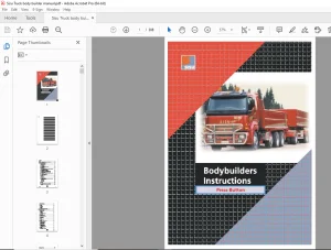 Sisu Truck Body Builders Instructions Manual - PDF DOWNLOAD