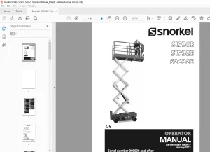 Snorkel S1930E S1932E S2632E Operator Manual - PDF DOWNLOAD