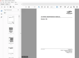 Sterling Truck MX Acterra Maintenance Manual - PDF DOWNLOAD
