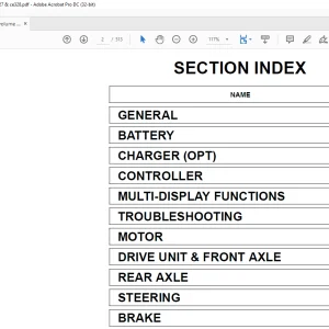 TOYOTA Forklift 7FBE10-20 Series Repair Manual CE327 & CE328 PDF