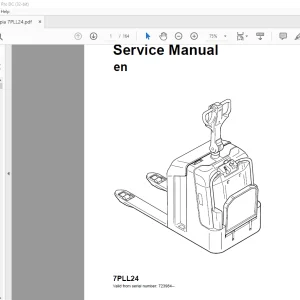 TOYOTA Forklift 7PLL24 Service Manual 222996-040 - PDF DOWNLOAD
