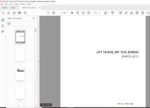 Tata LPT 1618/52,697 TCIC EUROIII Parts Manual - PDF DOWNLOAD