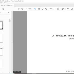 Tata LPT 1618/52,697 TCIC EUROIII Parts Manual - PDF DOWNLOAD