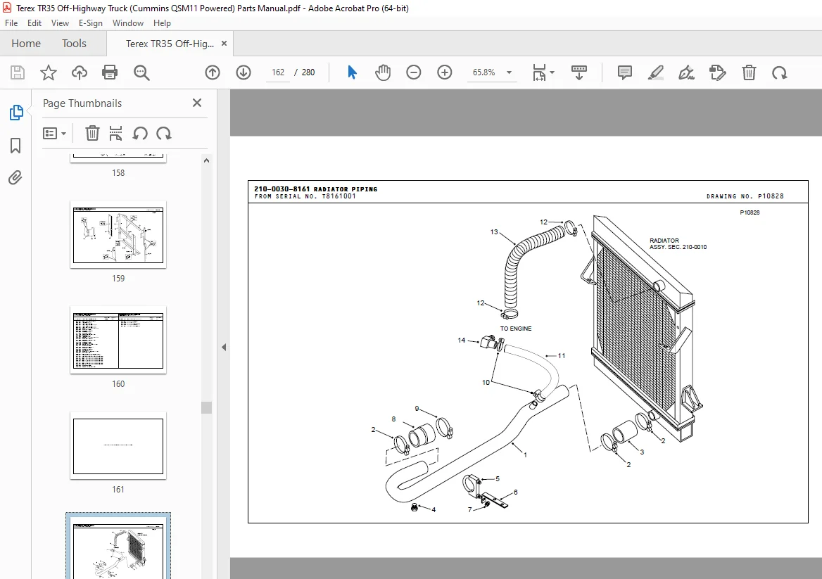 Parts Catalog for Terex TR35 Truck with Cummins QSM11 Engine PDF - Image 3