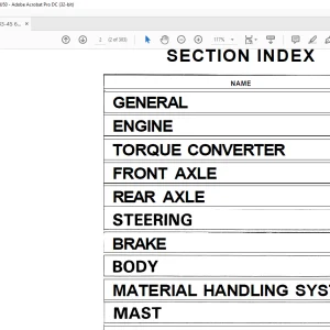 Toyota Forklift 6FGU33-45 6FDU33-45 6FGAU50 6FDAU50 Service Manual PDF