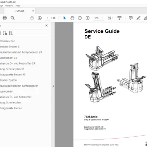 Toyota Forklift 7SM-Serie Wartungshandbuch - PDF DOWNLOAD