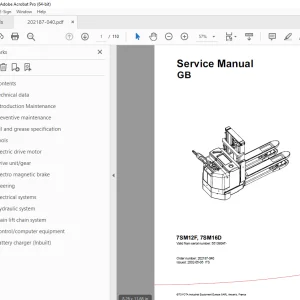 Toyota Forklift 7SM12F 7SM16D Service Manual - PDF DOWNLOAD