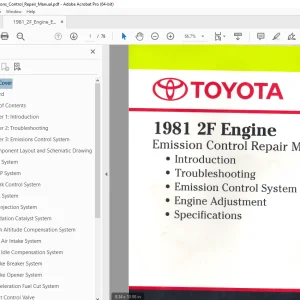 Toyota Land Cruiser 1981 2F Engine Emission Control Repair Manual PDF