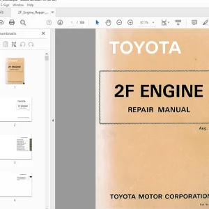 Toyota Land Cruiser 2F Engine Repair Manual - PDF DOWNLOAD