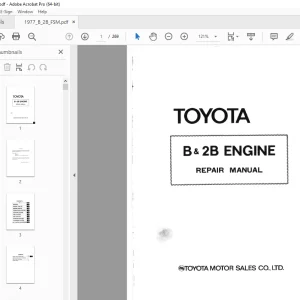 Toyota Land Cruiser B & 2B Engine Repair Manual - PDF DOWNLOAD