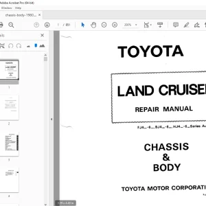 Toyota Land Cruiser FJ4_6 BJ4_6 HJ4_6 Series Chassis & Body Repair Manual PDF
