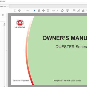 UD Trucks Quester Series Owners Manual - PDF DOWNLOAD