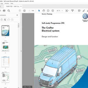 VW The Crafter Electrical system Self-study Programme 370 Service Training Manual PDF