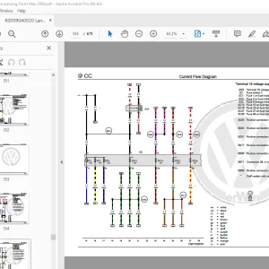 Volkswagen Passat CC 2009 Circuit Wiring Diagram Manual PDF