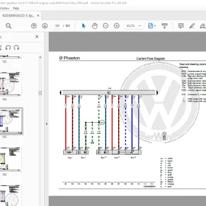 Volkswagen Phaeton 2001-2008 Circuit Wiring Diagram Manual PDF
