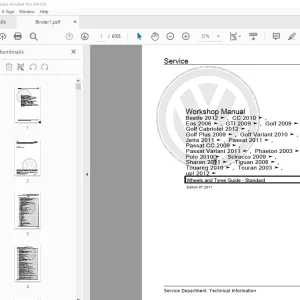 Volkswagen Phaeton 2001-2008 Repair Manual - PDF DOWNLOAD
