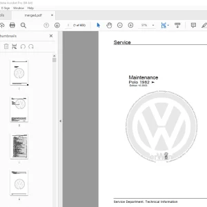 Volkswagen Polo 1982 Maintenance Manual - PDF DOWNLOAD