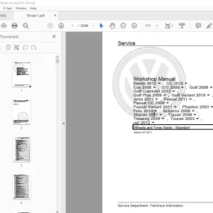Volkswagen Polo 2010-2015 Workshop Repair Manual PDF