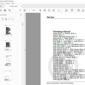 Volkswagen Polo 2022 Repair Manual - PDF DOWNLOAD