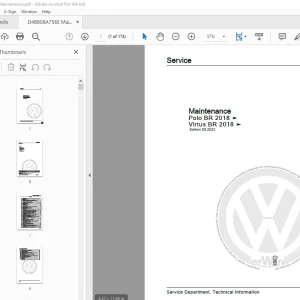 Volkswagen Polo BR 2018 Virtus BR 2018 Maintenance Manual - PDF DOWNLOAD